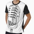 Hand Drawn Microphone by Joseph Mizovic