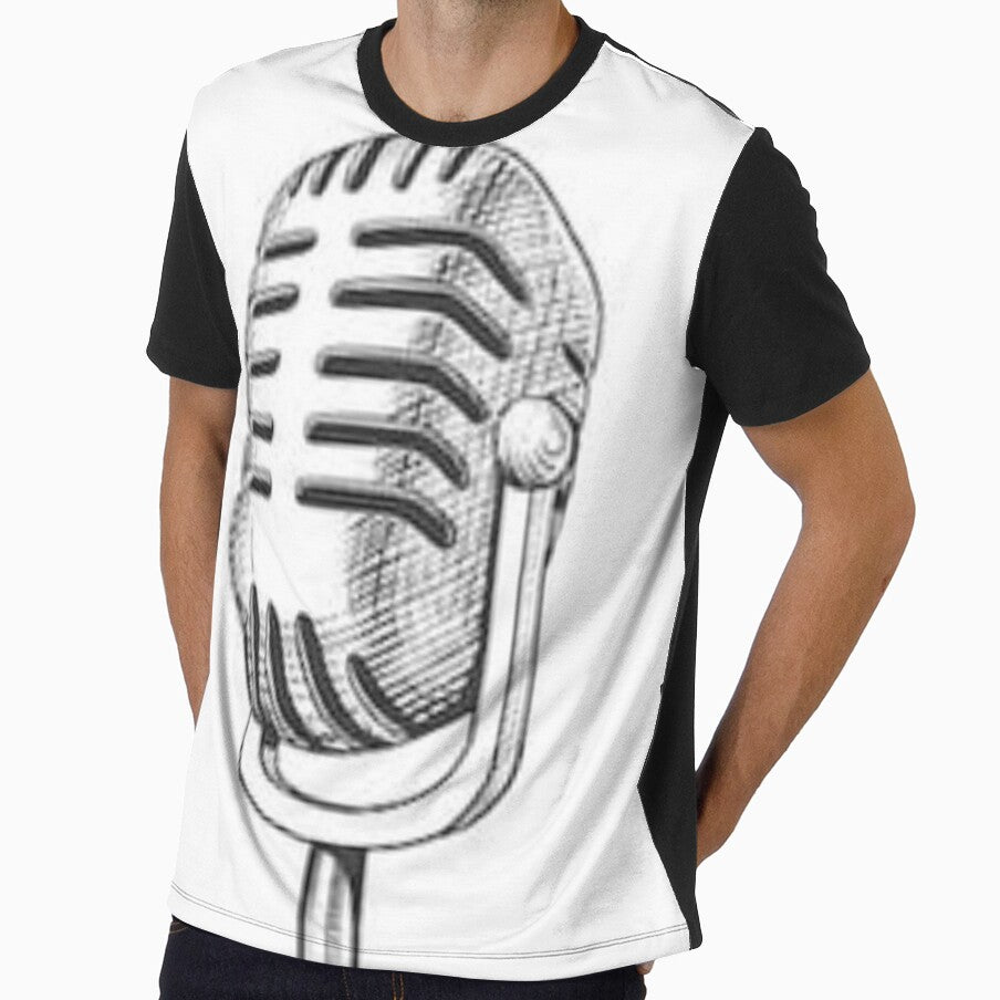 Hand Drawn Microphone by Joseph Mizovic