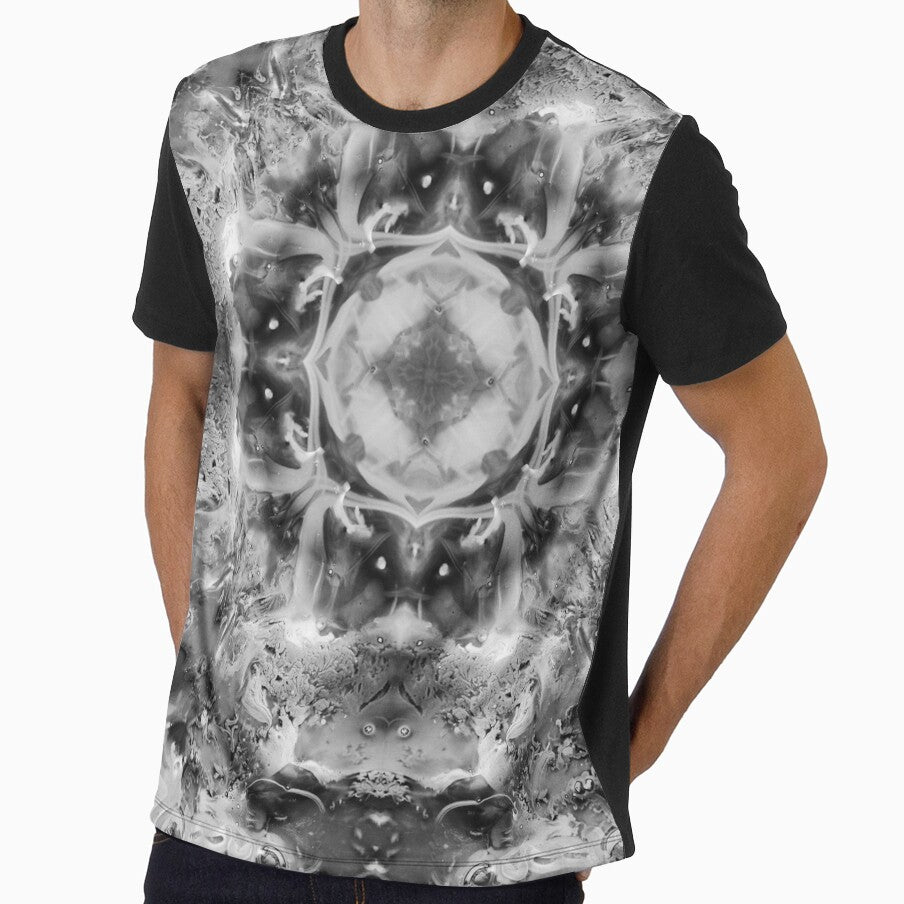 Symmetrical design in black and white # 2 by Psilographics