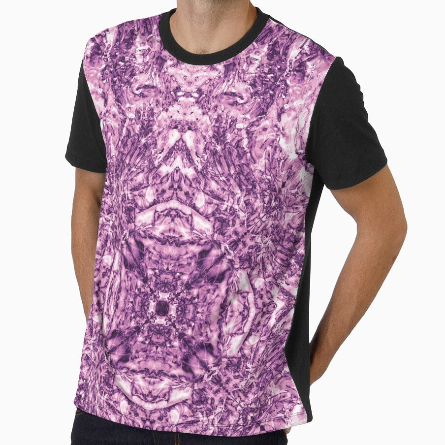 Symmetrical design in pink by Psilographics
