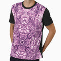 Symmetrical design in pink by Psilographics