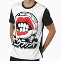 Anime Streetwear Screen-Print Mouth & Hands Graphic Logo – Bold Pop Art Design by ldjcustomdesign