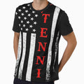 Vintage USA Tennis American Flag For Men Women Kid Cool Gift by andrahortyanan