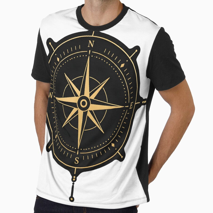 Minimal Compass Luxury Aesthetic Clean Line Art Navigation Symbol Elegant Design by StickyGuys