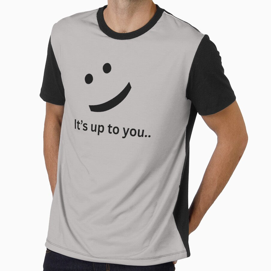 Women's T-Shirts Cotton It's up to you Design Casual Short Sleeve Top Tees by Joy & Thread