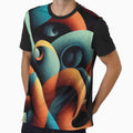 Blue and Orange Squiggly Pattern by DirtyBirdLad