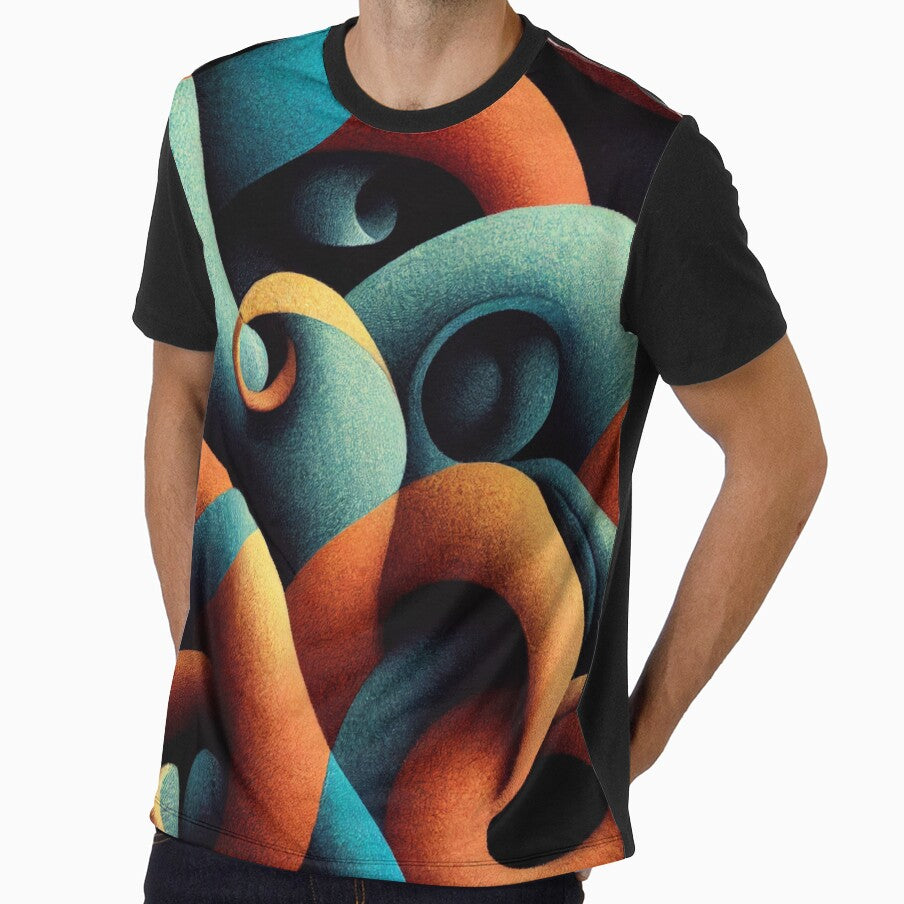 Blue and Orange Squiggly Pattern by DirtyBirdLad
