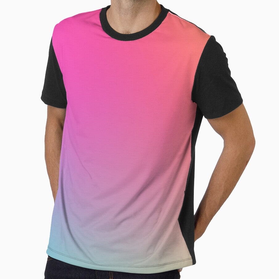Cotton Candy Sky: Pink to Blue Gradient Dream Art by Patternair