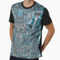 Symmetrical design in blue by Psilographics