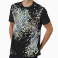 Black and Multicolor Sequins Faux by WOW TeesAndThings