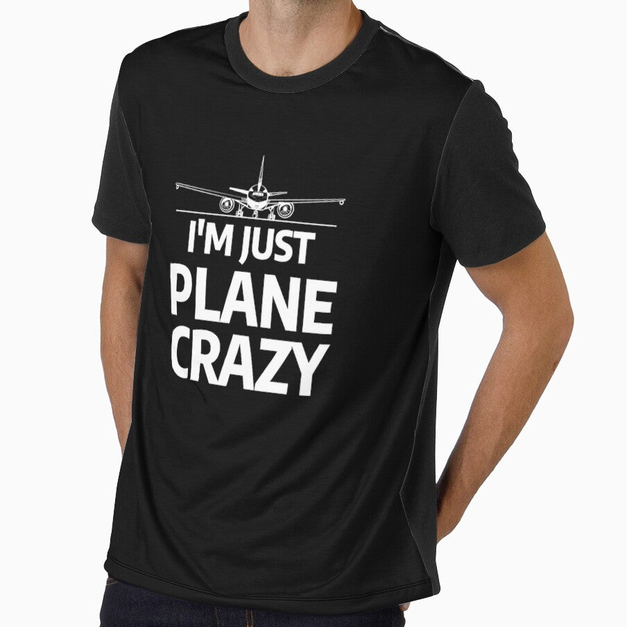 Im Just Plane Crazy Funny Airplane Pilot Loves Aviation Pullover Hoodie by rturuytuyt
