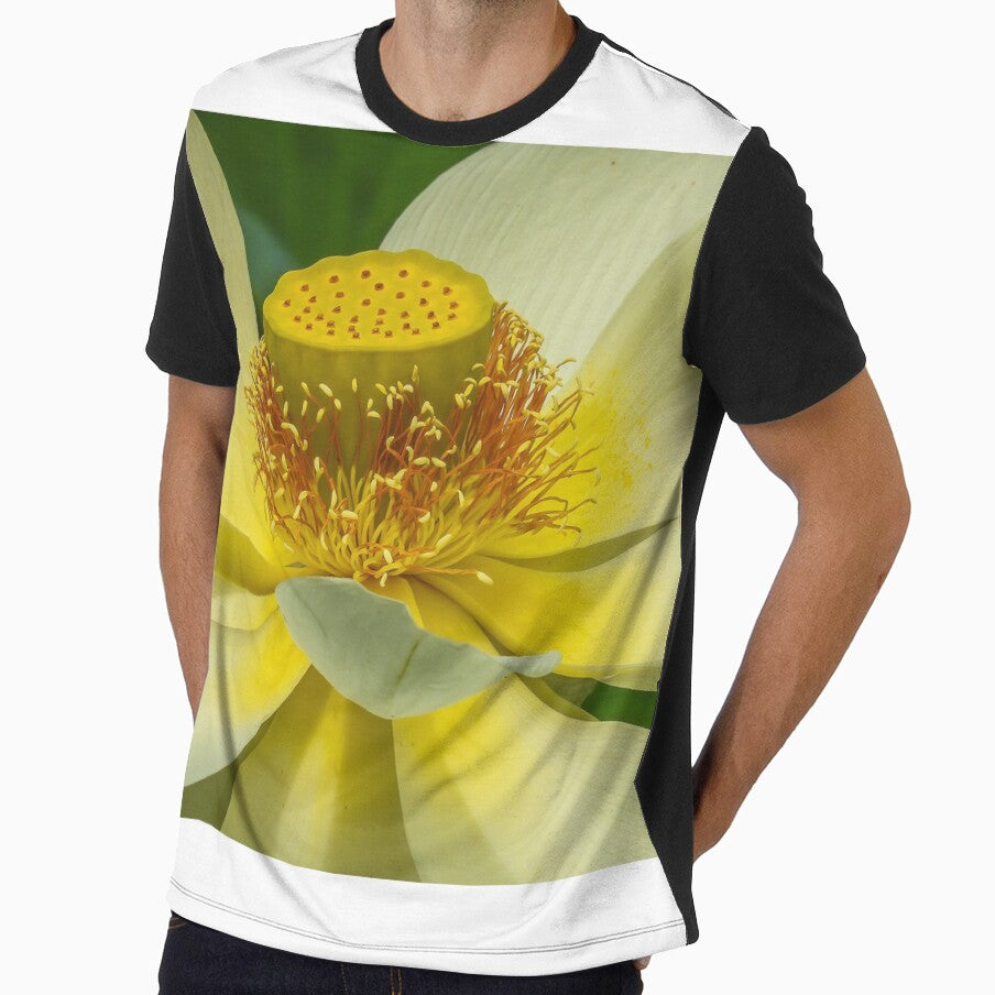 Yellow Lotus Flower display by Kathie Thomas