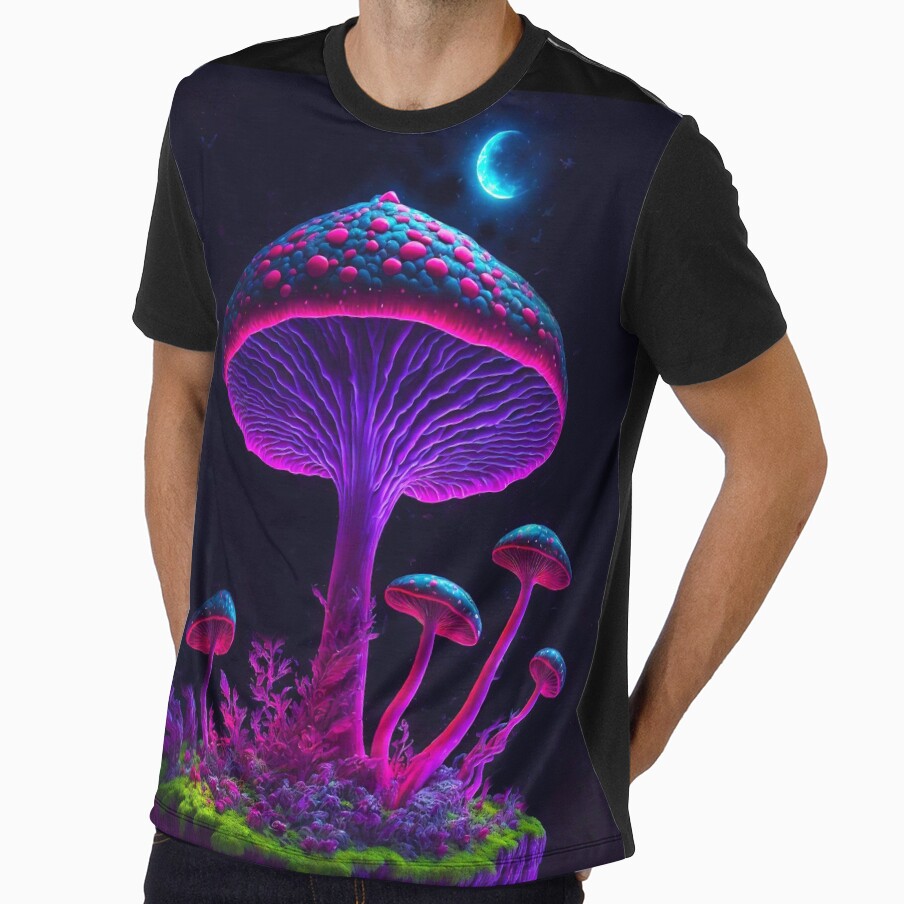Glowing fluorescent mushroom by ZenStickConcept