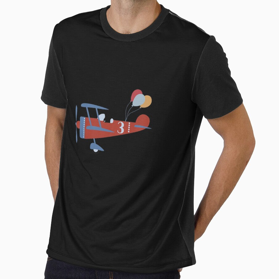 Kids 3rd Birthday Airplane T Shirt, 3 Year Old Airplane Pilot T-Shirt by rturuytuyt