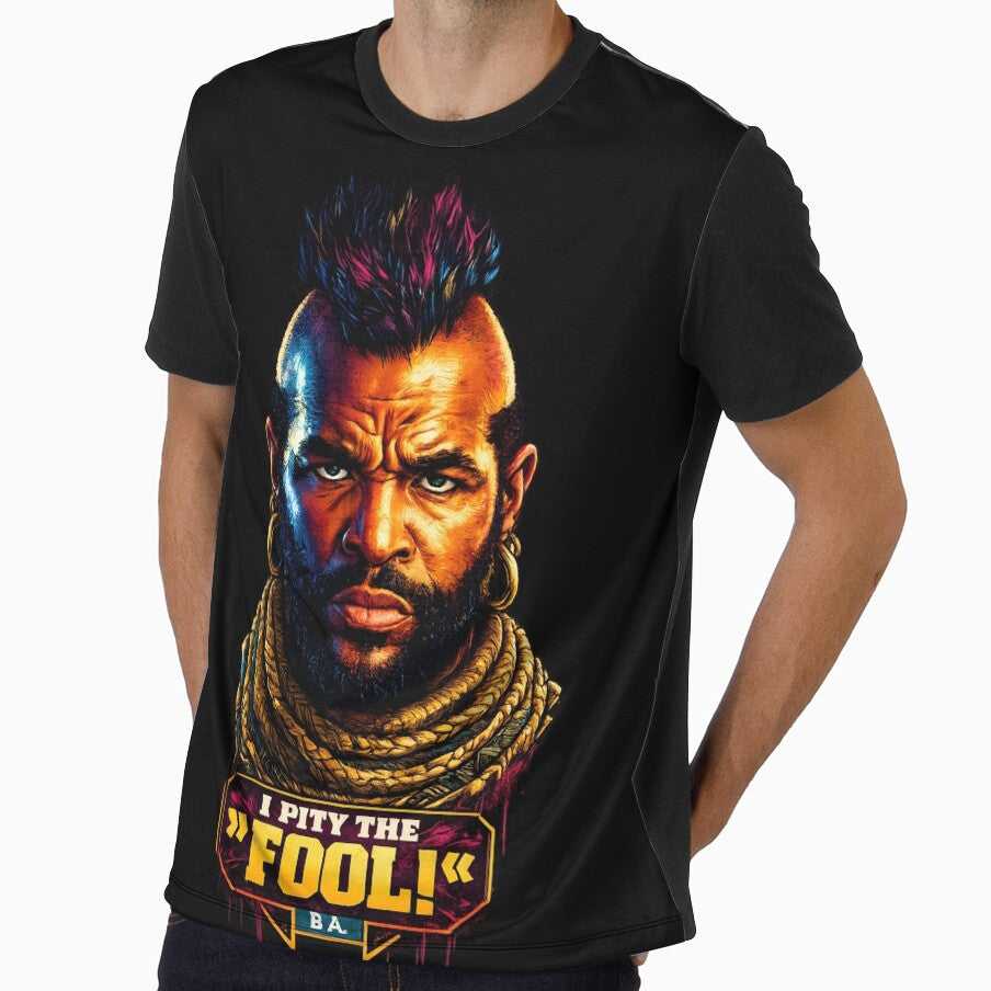 Retro Mohawk Warrior | Neon Street Pop Art Portrait | 80s Inspired Graphic Design by Rostislav Tarasenko
