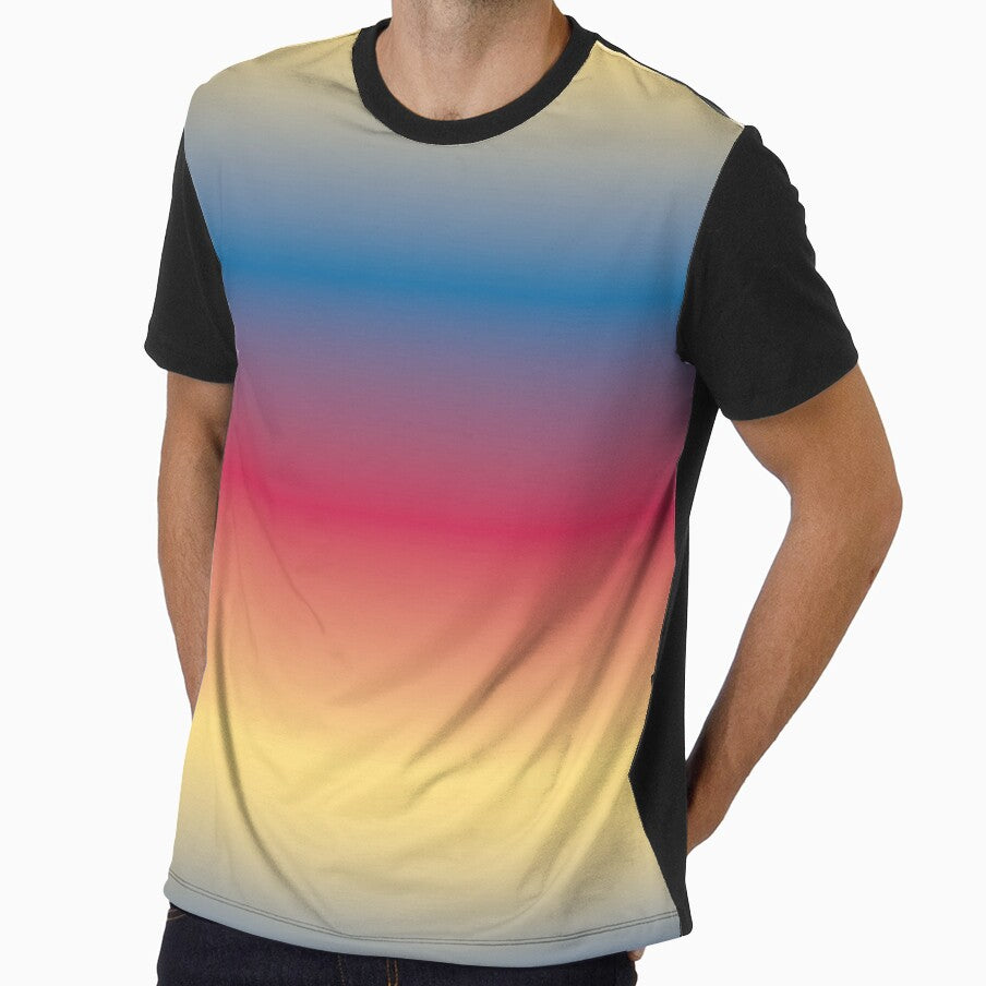 Symmetrical Retro Yellow Blue Red Gradient by BetweenForms