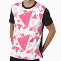 Triangle pattern, Pink triangle, by PAINTORS