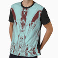 Symmetry in red-light blue by Psilographics