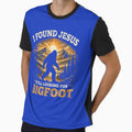 I Found Jesus Still Looking for Bigfoot Dad Joke Faith by ROUFTOOP