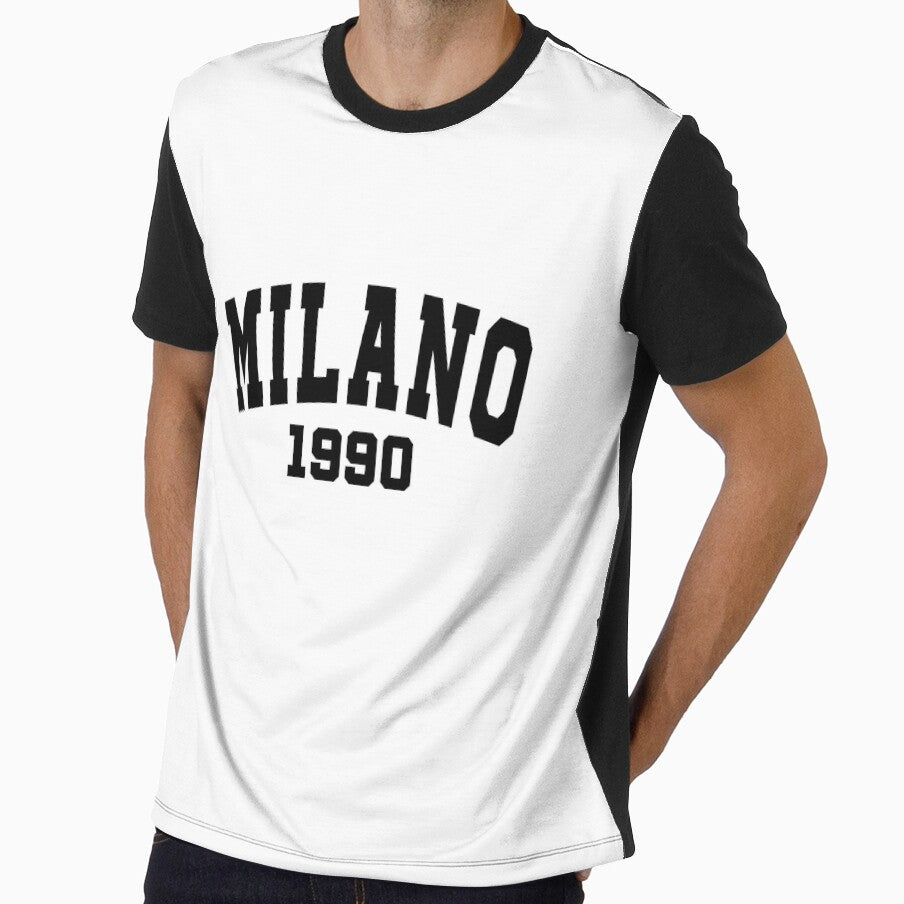 Milano 1990 Sweatshirt Text Black by Penxilstudio