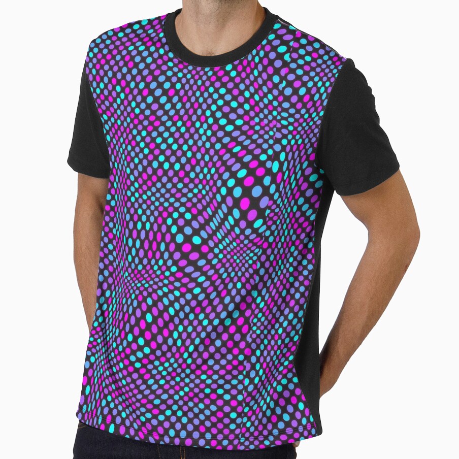 Colorful Trippy Rave Outfit Digital Dots by FestDrip