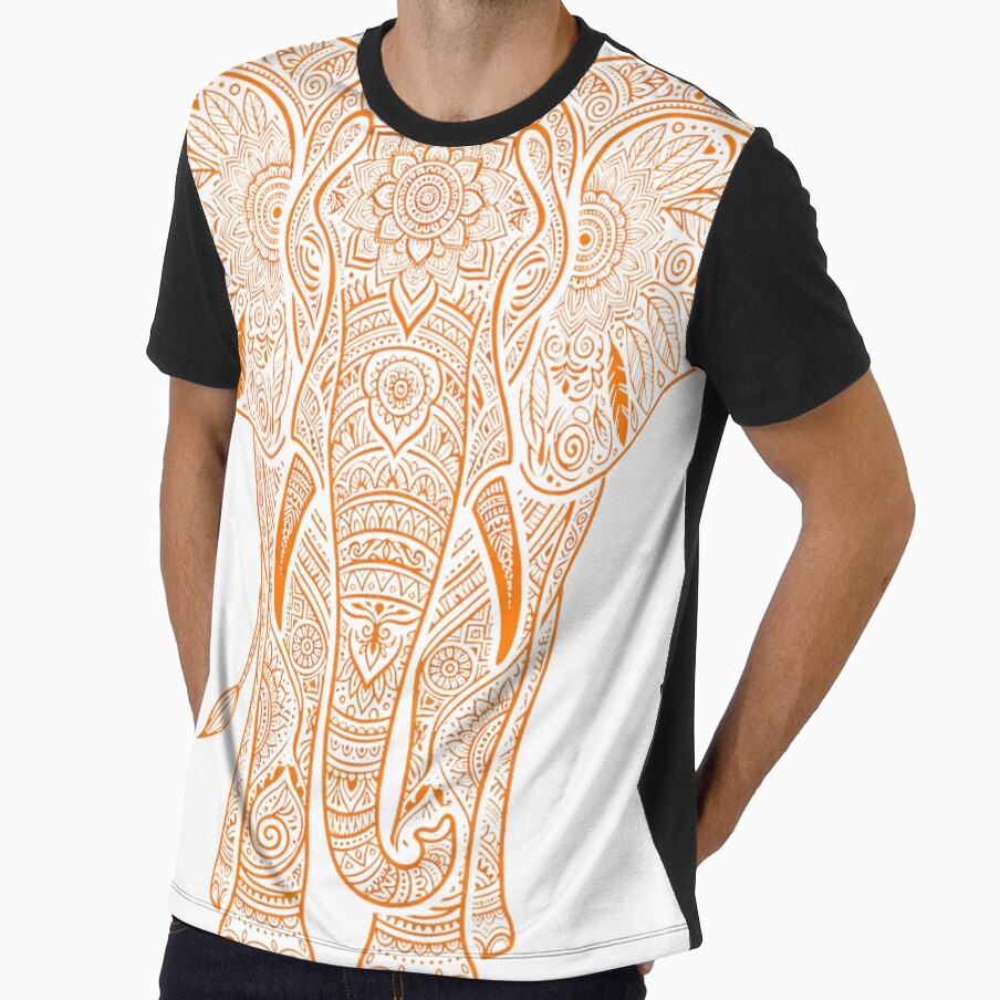 Love Elephants Oversized T-Shirt by JJLetterDesigns
