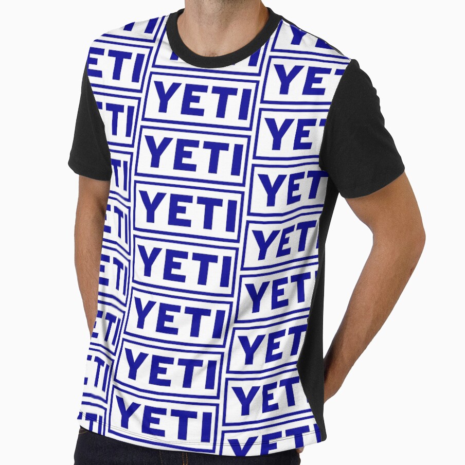 Yeti cool outdoors camping box logo navy blue by Kludoman