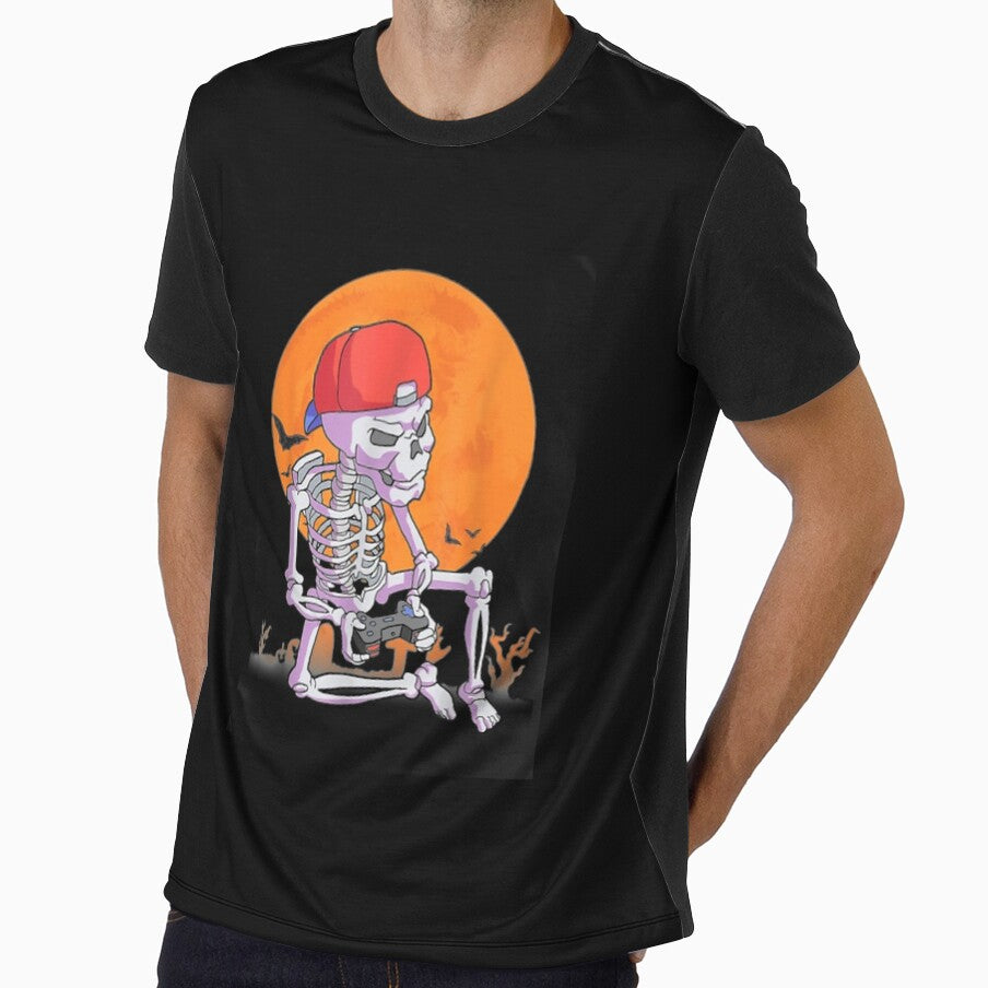 Boys Halloween Men Gamer Gaming Skeleton by irmansw