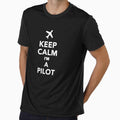 Keep calm Im a pilot Pullover Hoodie by rturuytuyt