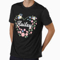 Hailey - Custom Girls Name Gift | Floral Name Calligraphy Design by Delandor