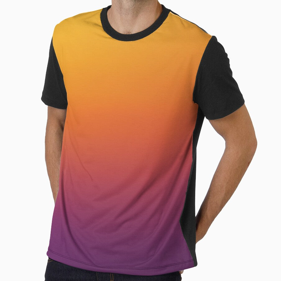 Cool Purple, Orange & Yellow Sunset Gradient by Kodexstore