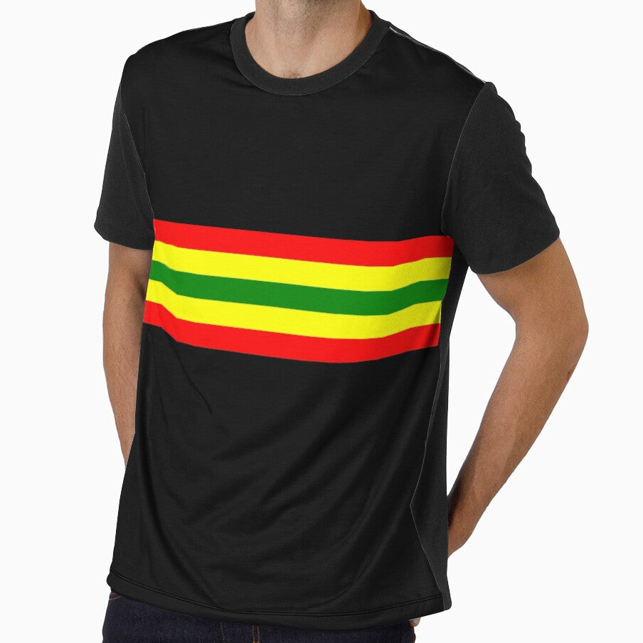 Red, Yellow, Green Stripes by WeeGemTees