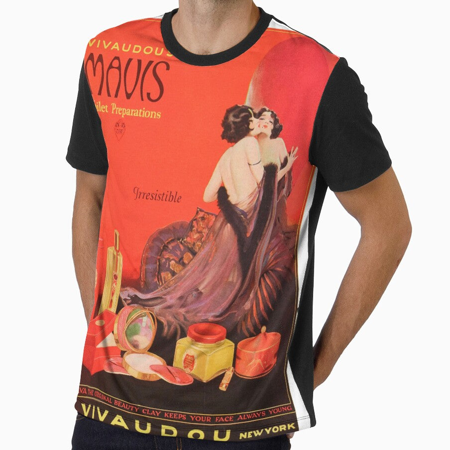 Seduction in Red: MAVIS VIVAUDOU Perfume - vintage art design by VintageAD