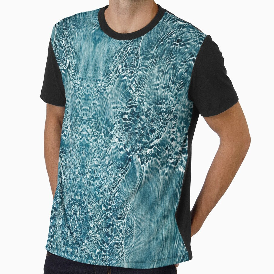 Water motif, reflection in blue. by Psilographics