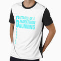 Cool Marathon Art Men Women Marathoner Running 26.2 Finisher T-Shirt by abigailbullock