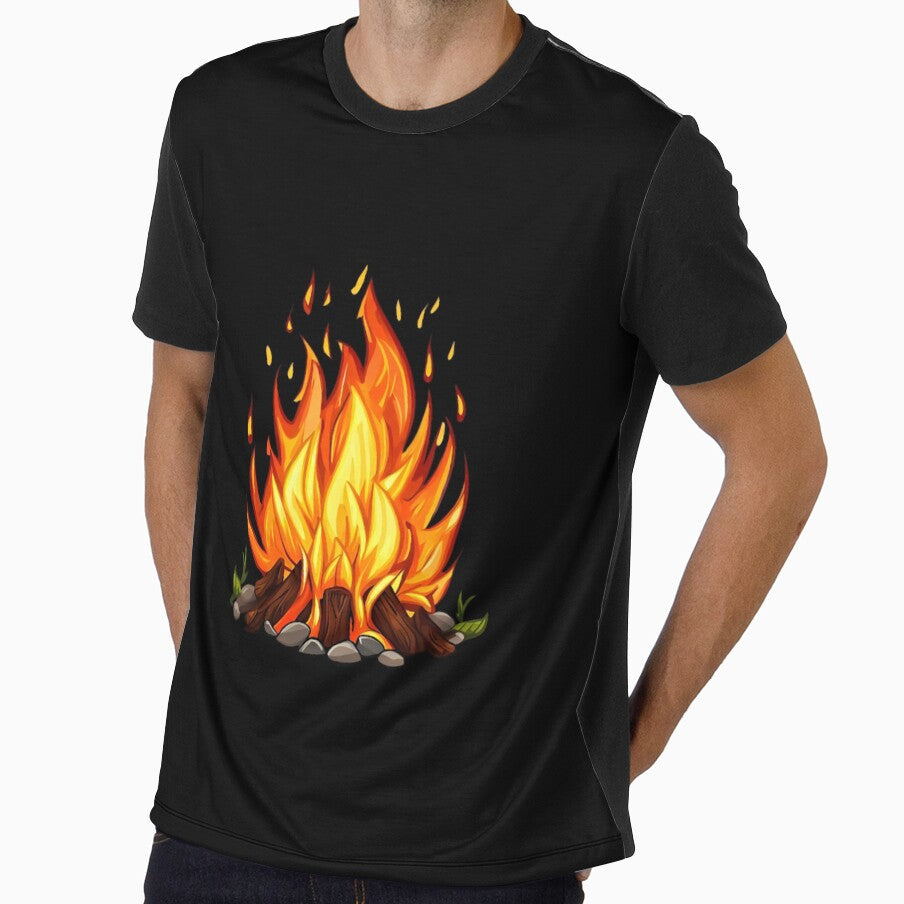 Burning Camp Fire Oversized by Salzedoashop