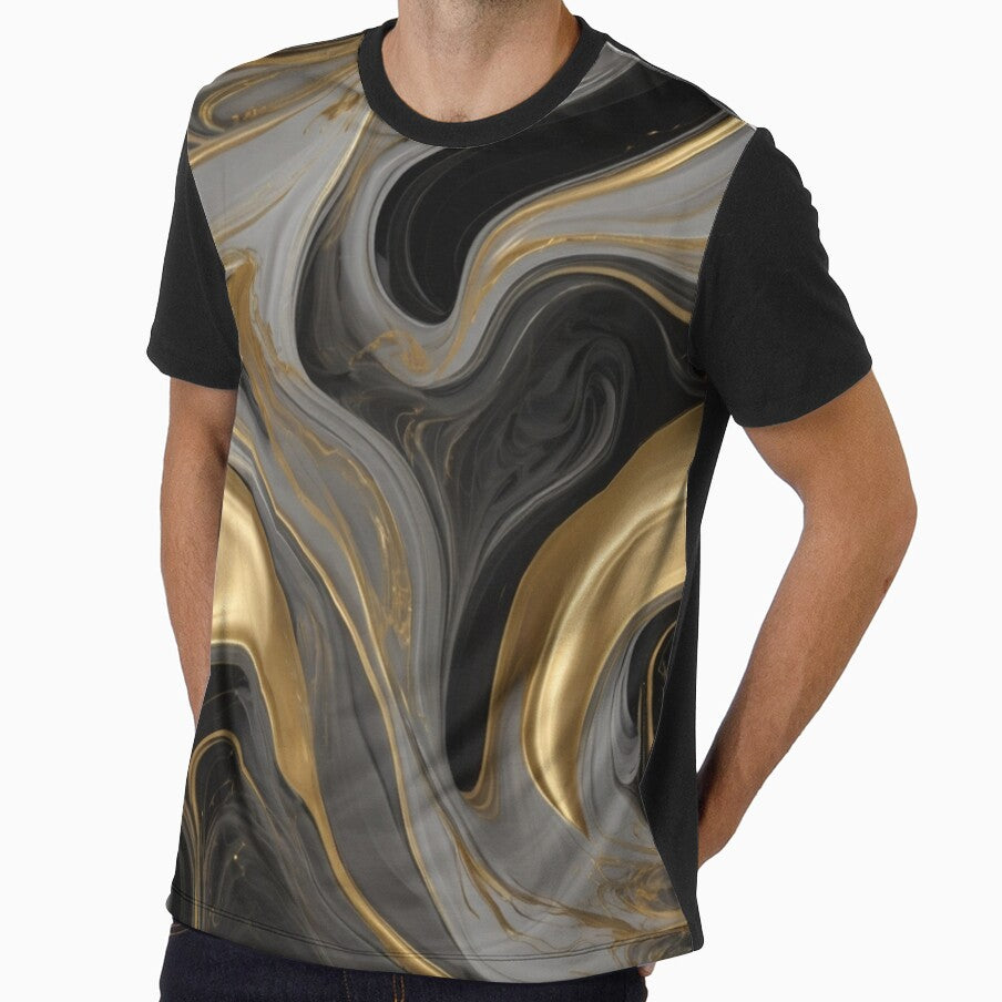 Luxurious grey and silver and gold smoke swirling and glowing on a pitch-black background by arjad3n