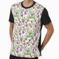 Beautiful Jungle Orchids Pattern Purple Yellow Green by Jaydee001
