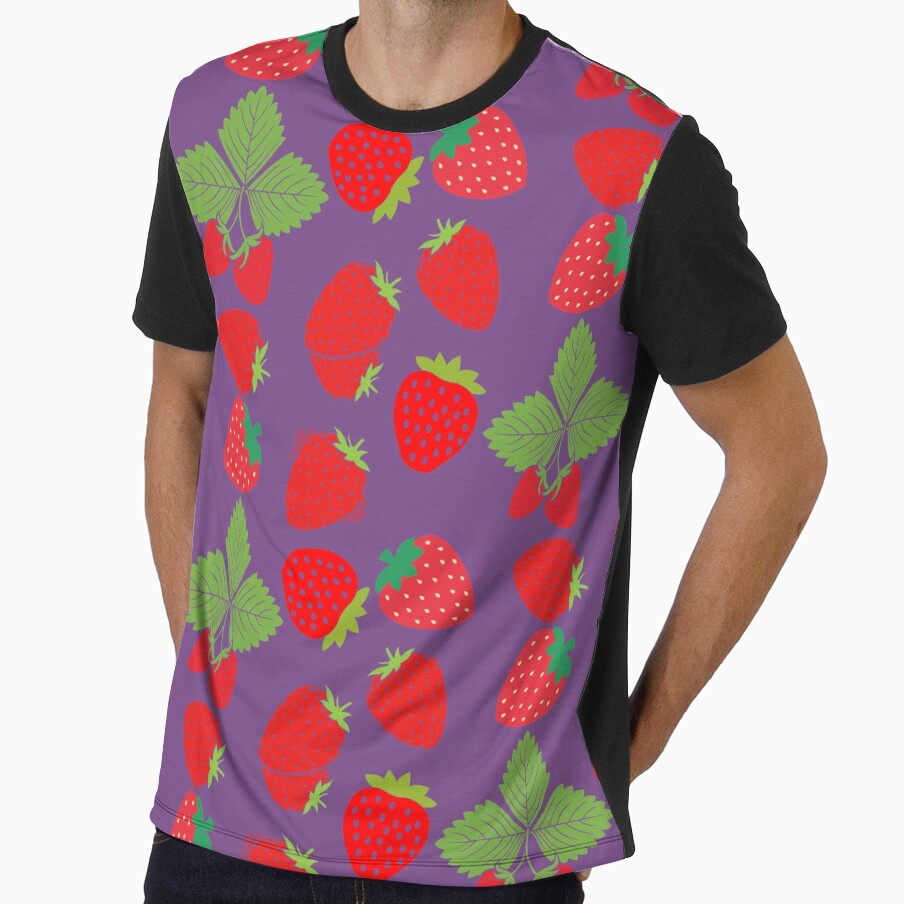 strawberry hand drawn pattern by Special-Ninja