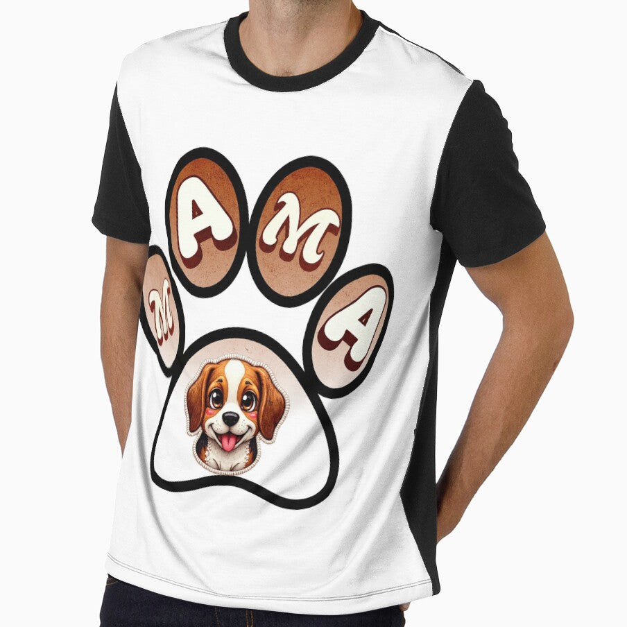 Cute Mama Paw Print Dog Mom Design Puppy Illustration Gift for Pet Lovers by ArtDesignTp