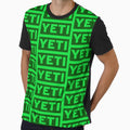 Yeti cool outdoors camping box logo bright neon green by Kludoman