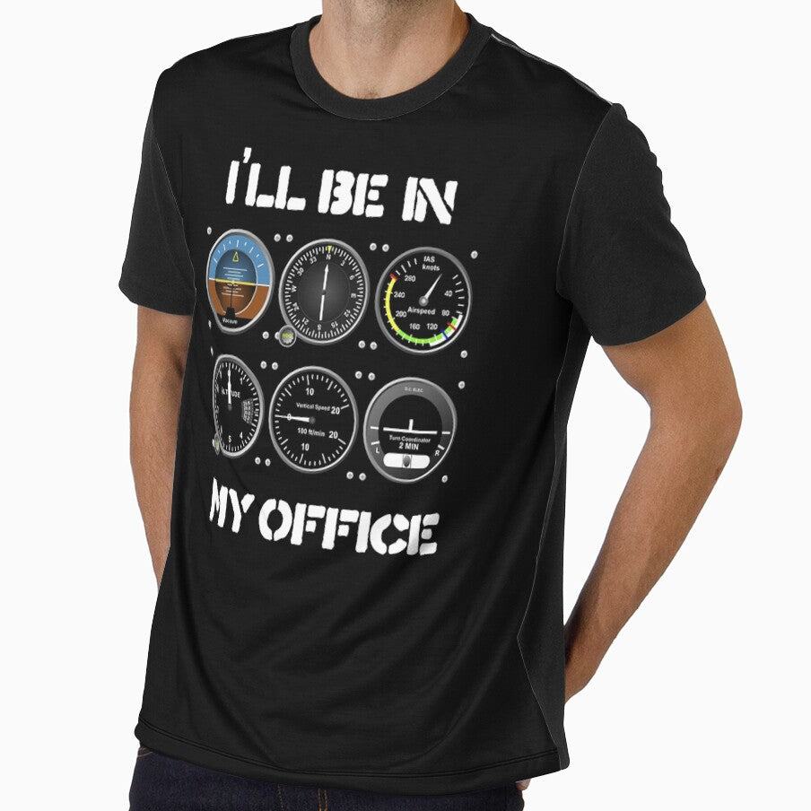 ILL Be in my Office Airplane Pilot Funny Pilots Christmas Sweatshirt by rturuytuyt