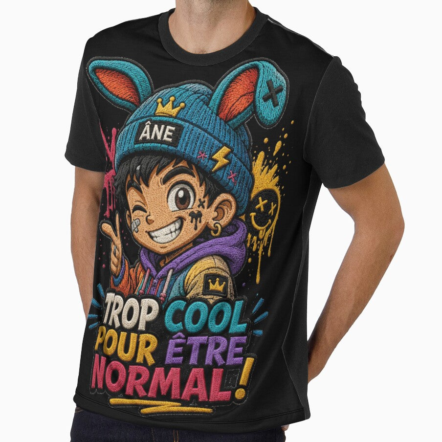 Colorful Embroidered Streetwear Character – Funny French Urban Design by PLUSHIWORLDtm