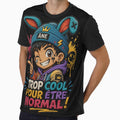 Colorful Embroidered Streetwear Character – Funny French Urban Design by PLUSHIWORLDtm