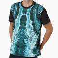Symmetry in black turquoise white by Psilographics