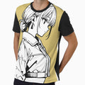 Fashion - Woman in White Puffer Jacket Low Bun Anime by AnimeShin