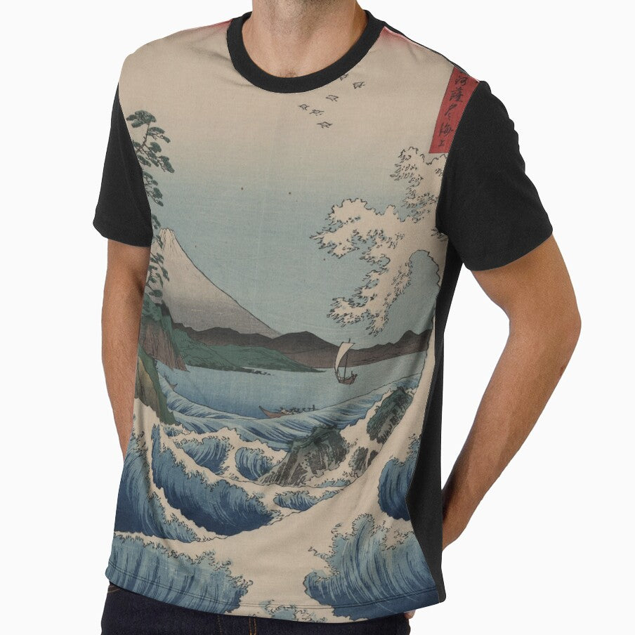 Hiroshige's The Sea off Satta in Suruga Province by mosfunky