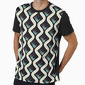 Blue and black abstract pattern by Aitelier
