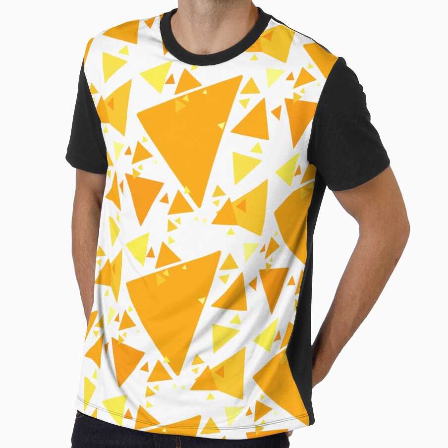 Triangle pattern, Orange triangle by PAINTORS