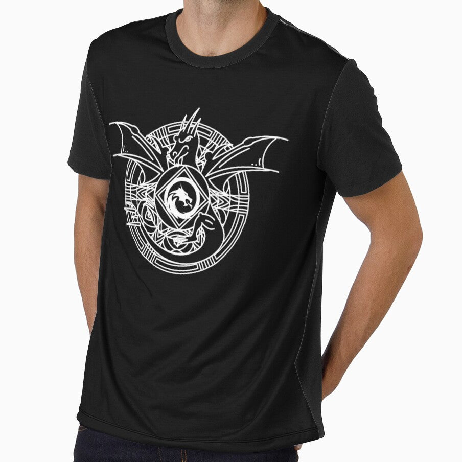 Dragon Mandala Asian Streetwear Style by LarkDesigns